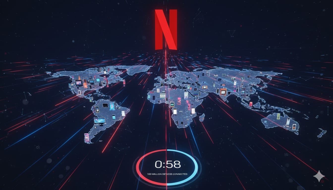 Netflix Hits Milestone: Streaming to 100 Million Devices in Under 1 Minute